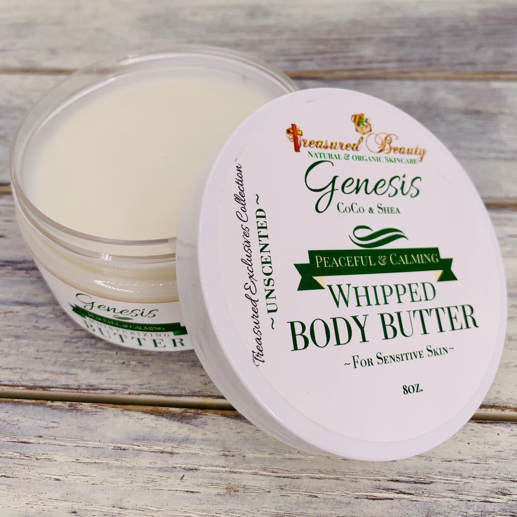 Genesis Whipped Body Butter  (Unscented Shea & Coconut Butter)